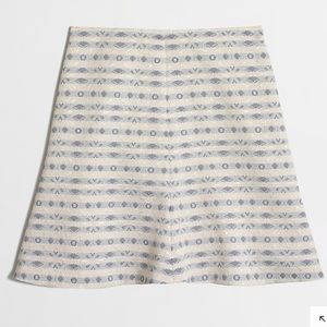 NWT J . Crew Size 6 Metallic Skirt